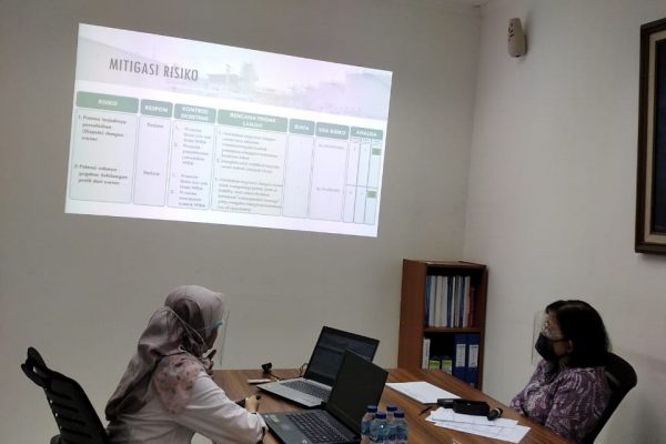 CRMO ; Rabu, 18 November 2020 Uji Presentasi CRMO B’156 Reguler PT Wijaya Karya dgn Asesor Ibu Rinanti Agnes Arsadjaja di Gedung Biru lt 4-Jakarta