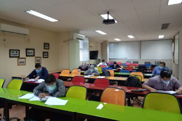 CRMO : Sabtu, 12 Desember 2020. Uji Tertulis CRMO B’ 159 di Ruang Edelweis Gedung Biru lt. 4