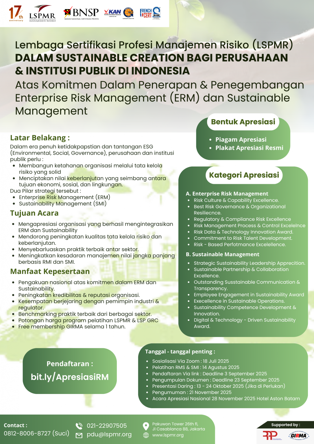 Lsr Risk Management Sertifikasi Manajemen Risiko - LSP Manajemen Risiko (LSPMR)