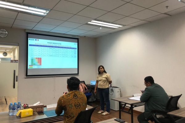 Senin, 20 April 2026. Uji Presentasi BCMCP B’55 Asesor Bapak Bagas Novendra dan Bapak Lutfa Erwin Winata dengan Asesi Ibu Lucia Putri, diruang RAP 1 Pakuwon Tower Lt. 26