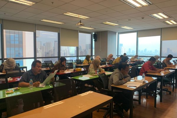 Selasa, 5 Mei 2026. Uji Tertulis CRPP B’21 Inspektorat Prov. DKI Jakarta diruang RAP 1 Pakuwon Tower Lt. 26