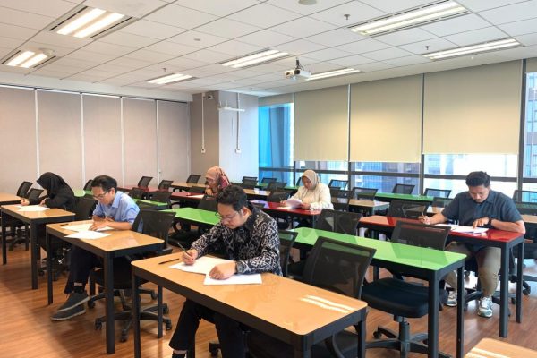 Senin, 15 Juni 2026. Uji Tertulis BCMCP B’56 diruang RAP 1 Pakuwon Tower Lt. 26