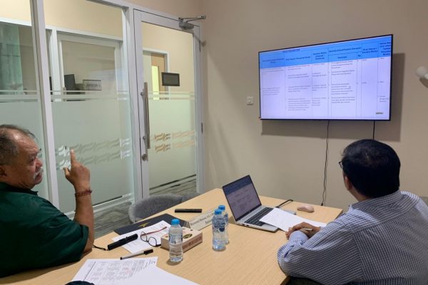 Rabu, 17 Juni 2026. Uji Presentasi CRMO B’437 PT Asuransi Jasa Indonesia, Asesor Bapak Raymond Buisson dengan Asesi Bapak Saiful Bachri. Ruang Ternate 1 lt. G